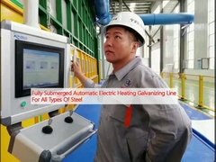 Tüm Çelik Türleri için Tam Denizaltı Otomatik Elektrikli Isıtma Galvanize hattı