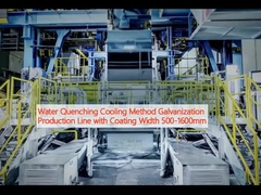 Su Öndürme Soğutma Yöntemi Kaplama Genişliği 500-1600mm ile Galvanizasyon Üretim hattı